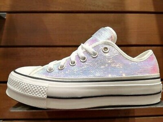 iridescent sequin converse