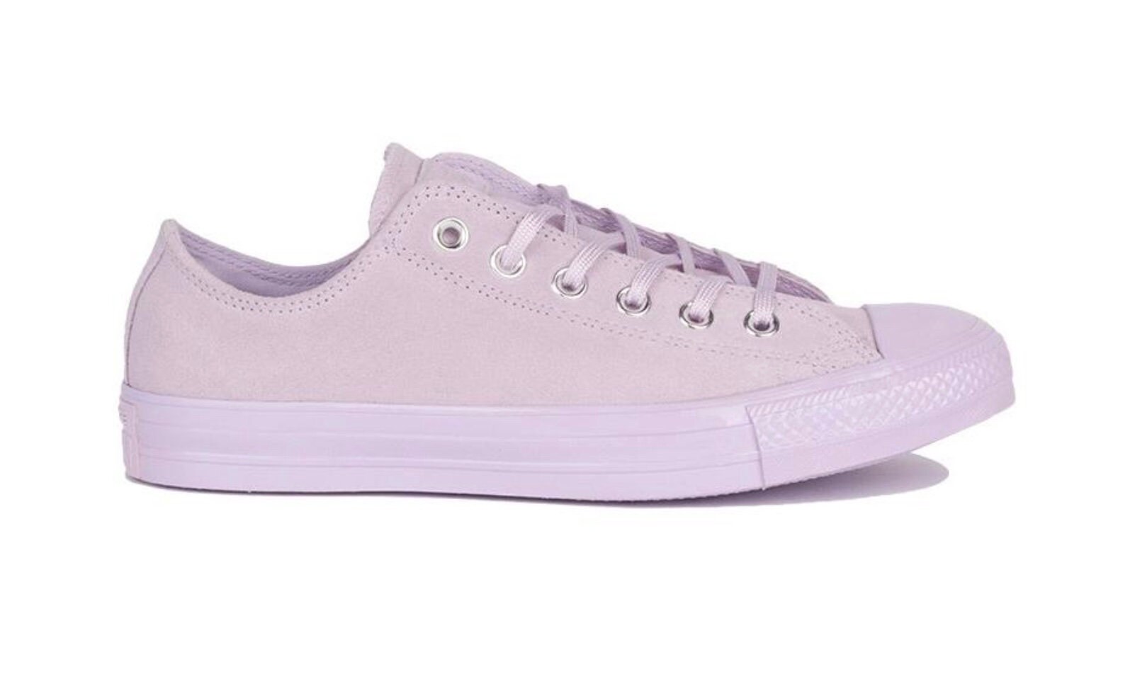 lilac leather converse