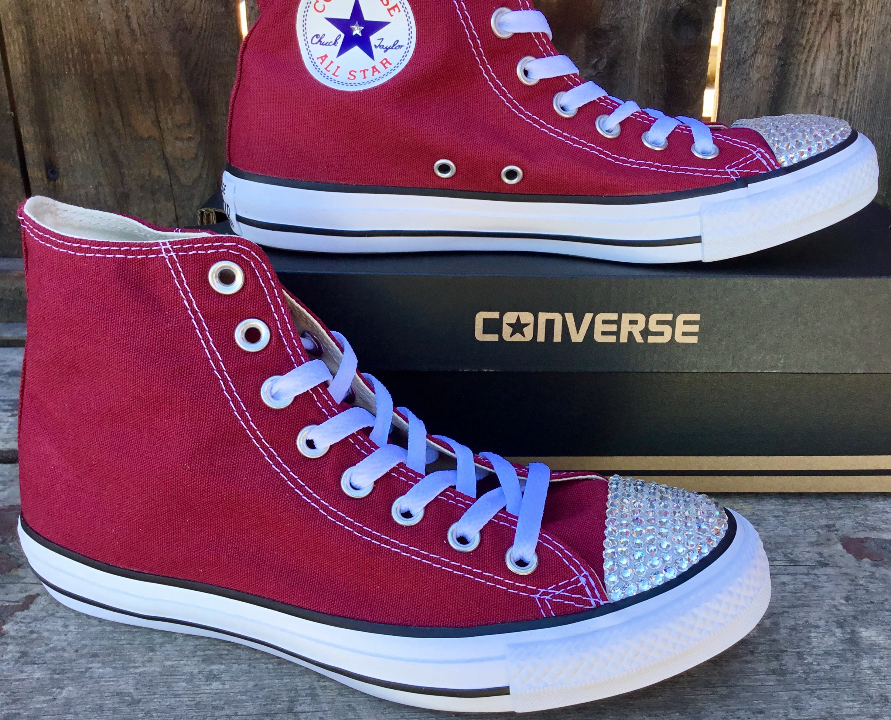 wine converse high tops