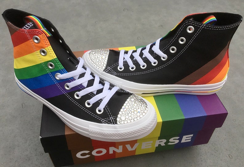 converse black pride shoes