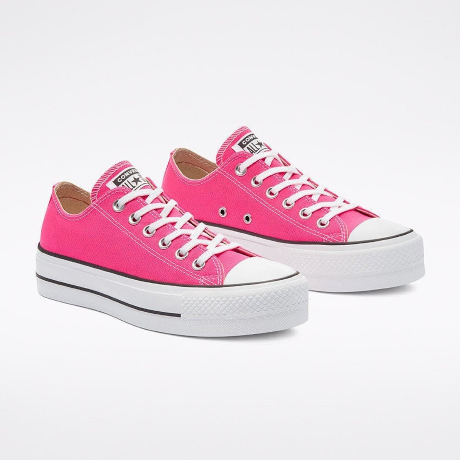 hot pink converse youth