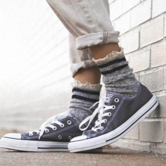 charcoal converse low tops