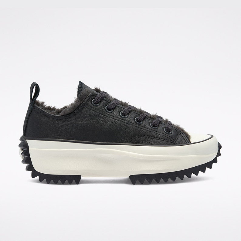 converse run star hike fur lined leather hi