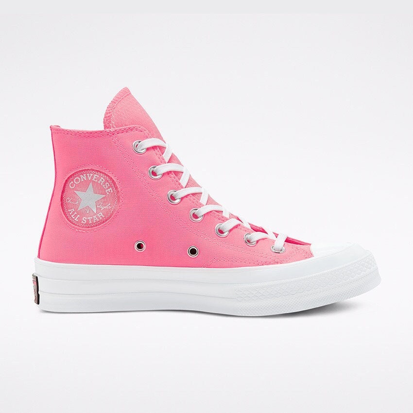 pink mesh converse
