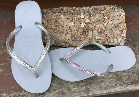 havaianas slim silver