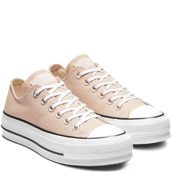 converse platform beige