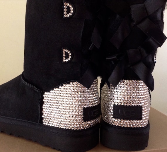 black uggs with rhinestones