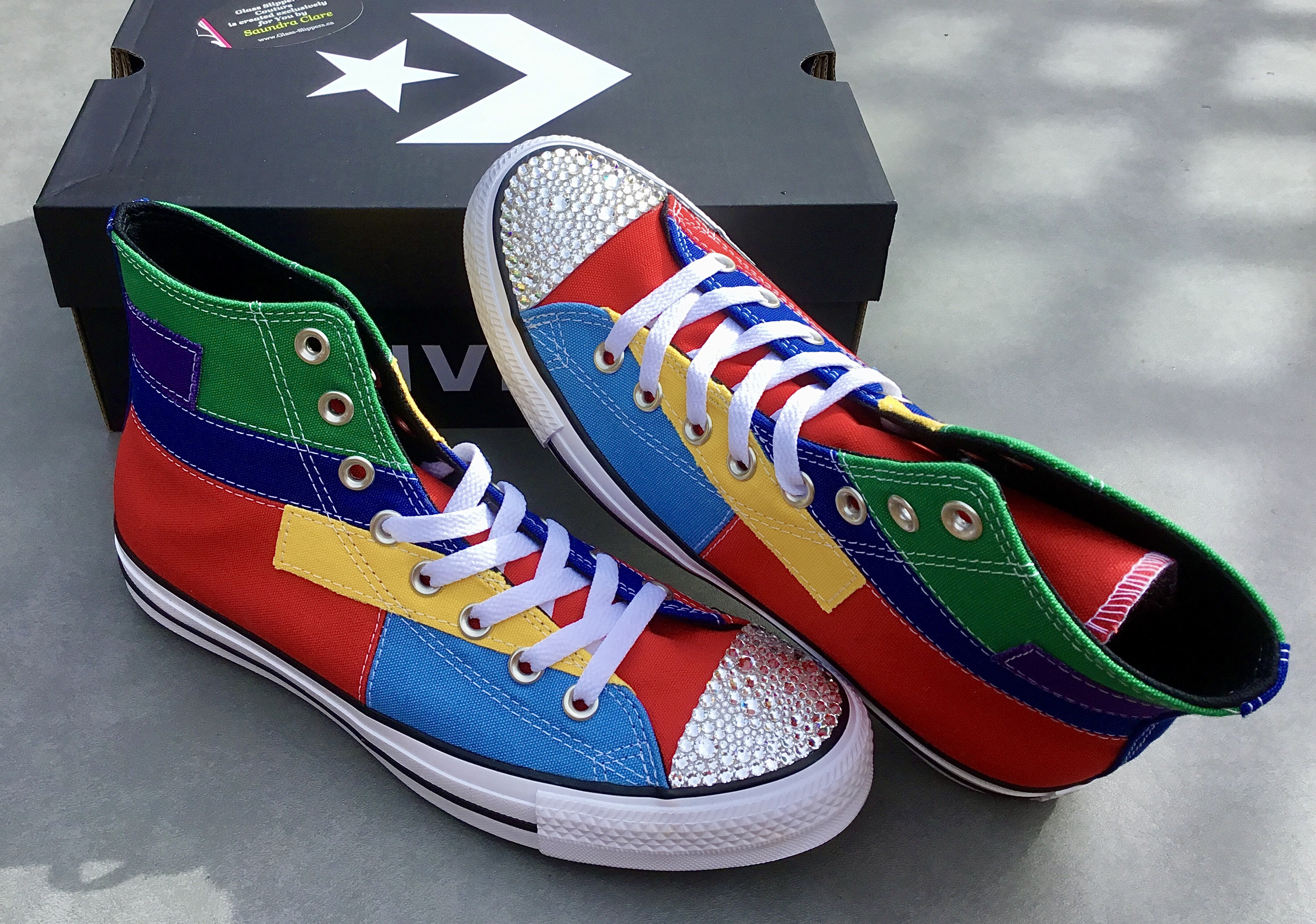 red green yellow converse
