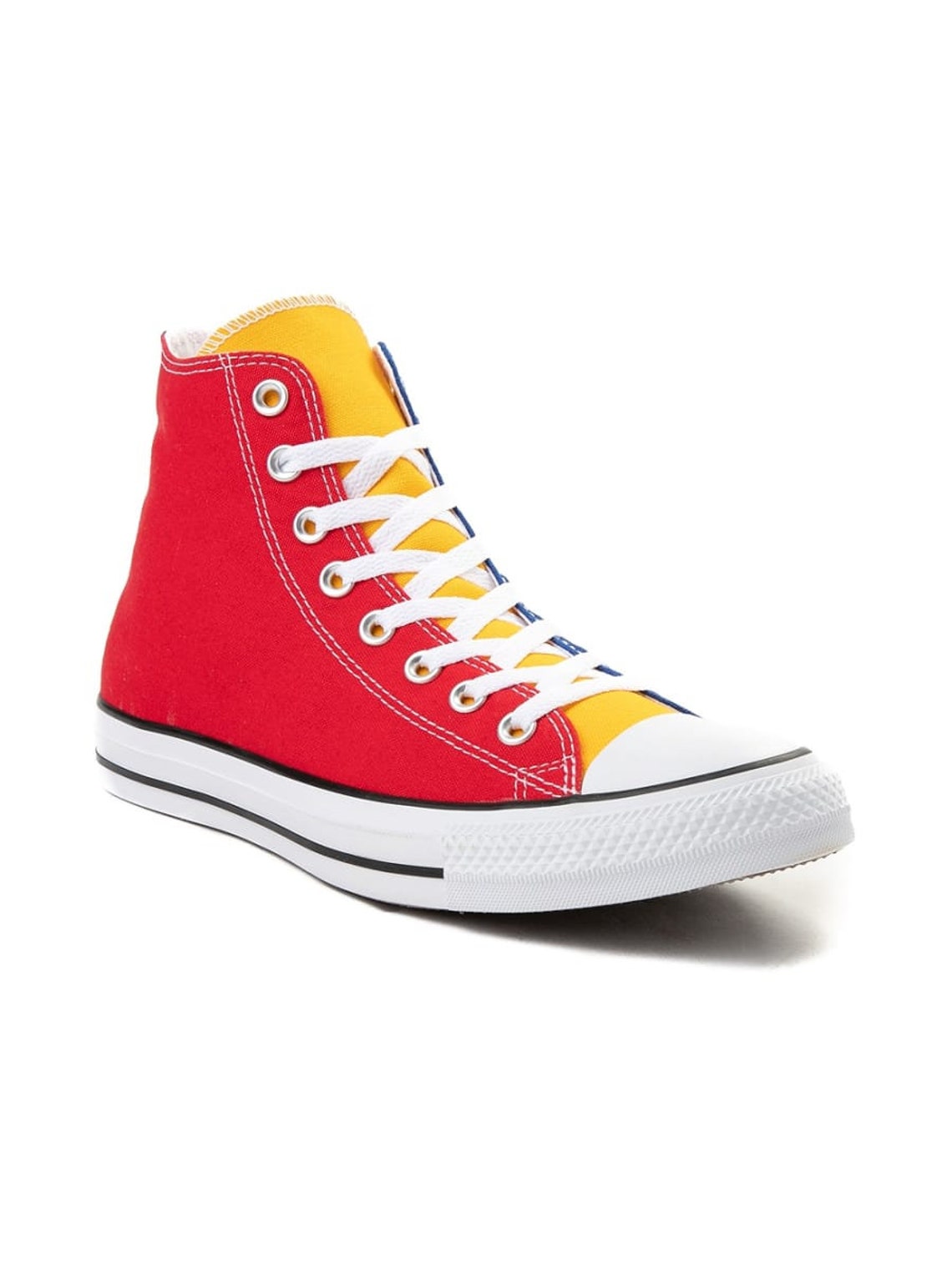 converse color block high tops