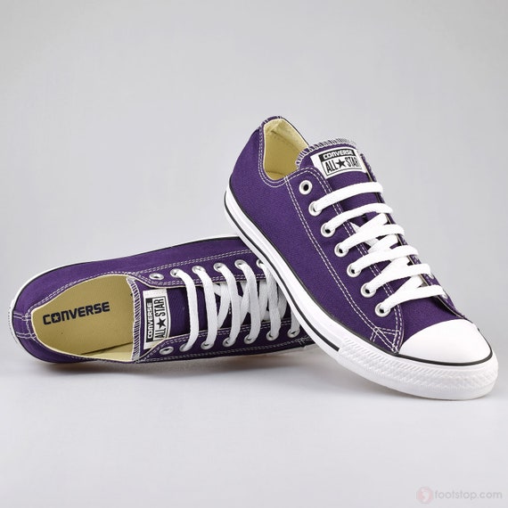 low top purple converse