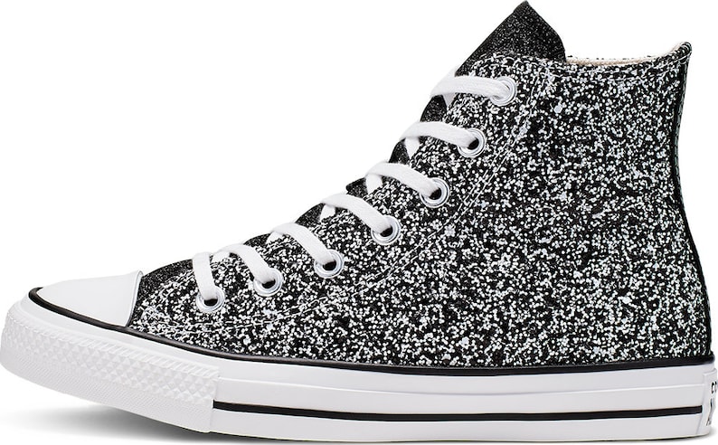silver converse high tops