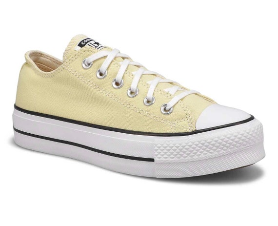 light yellow converse womens