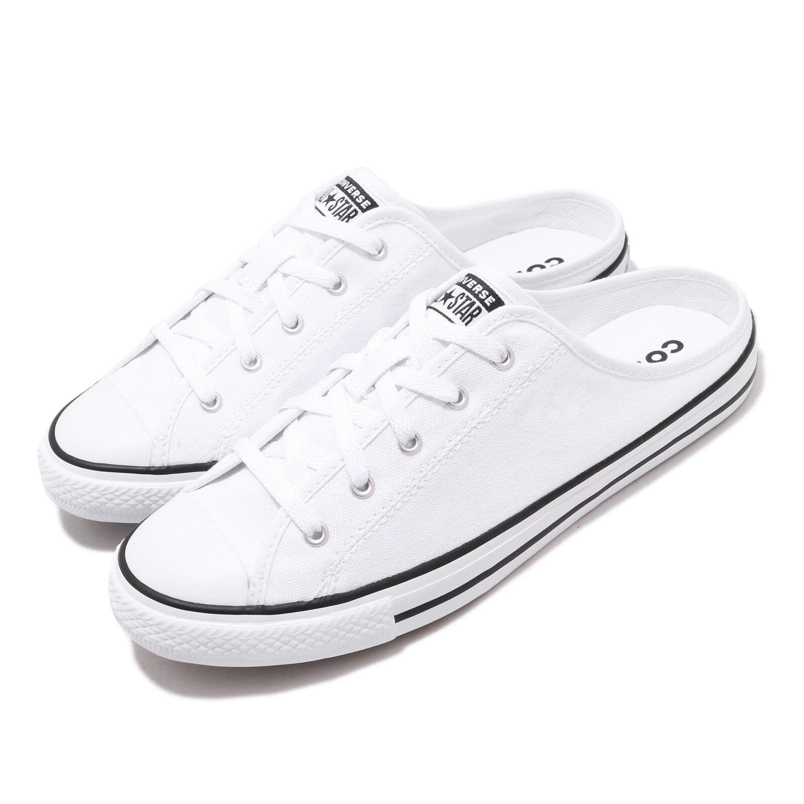 converse mules white
