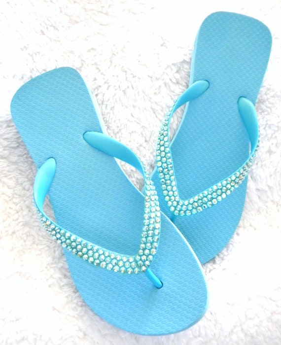 Baby blue flip flops Clearance
