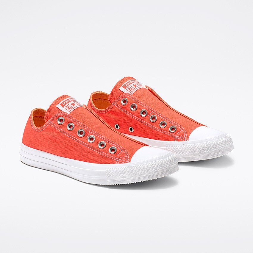 red orange converse