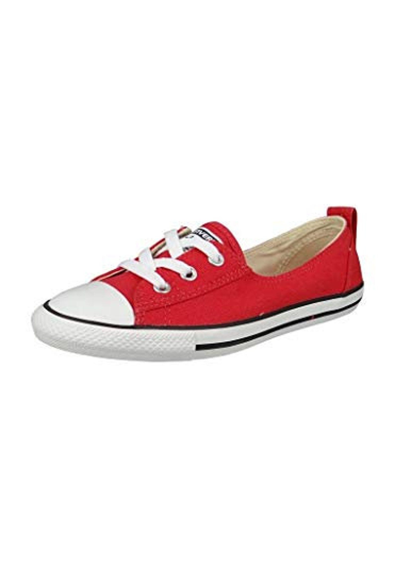 red converse ballet flats