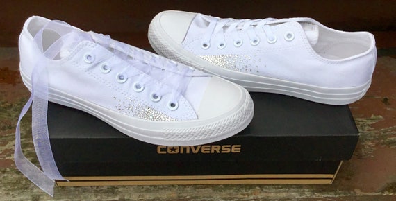 Sparkle Converse White Monochrome 