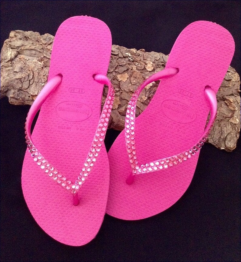pink sparkly havaianas
