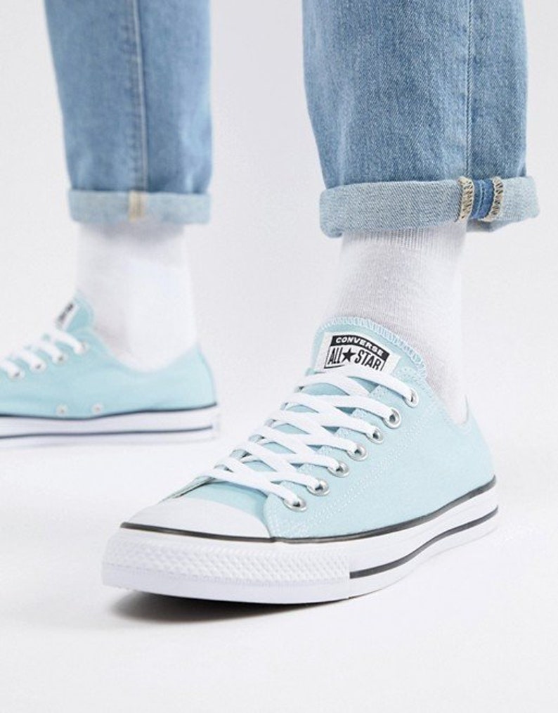 powder blue chuck taylors