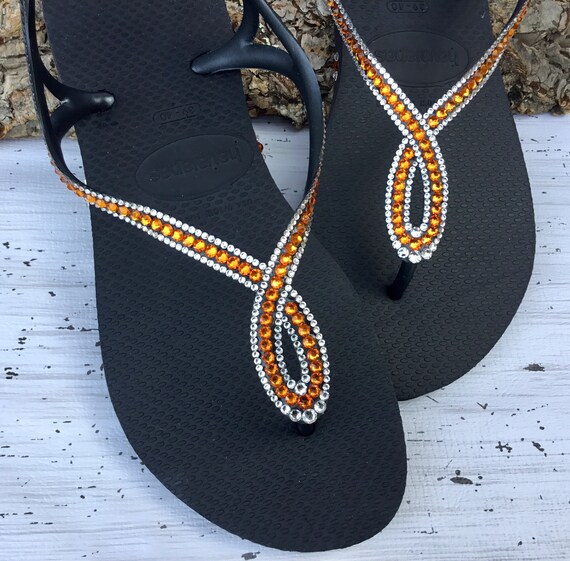 havaianas bling flip flops