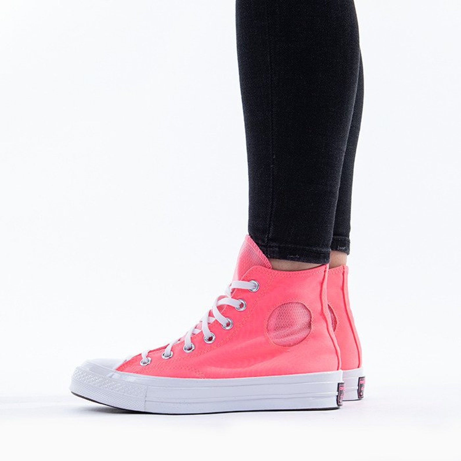 Blush Pink Converse High 70s Mesh Heat Rose Peral w/ Swarovski Etsy