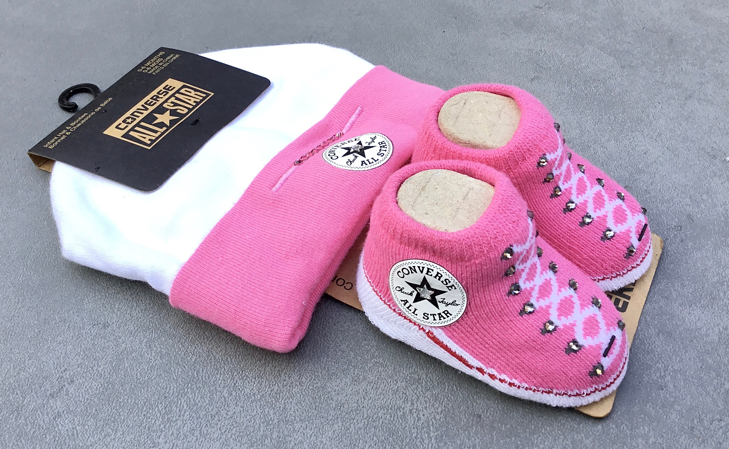 baby converse socks and hat