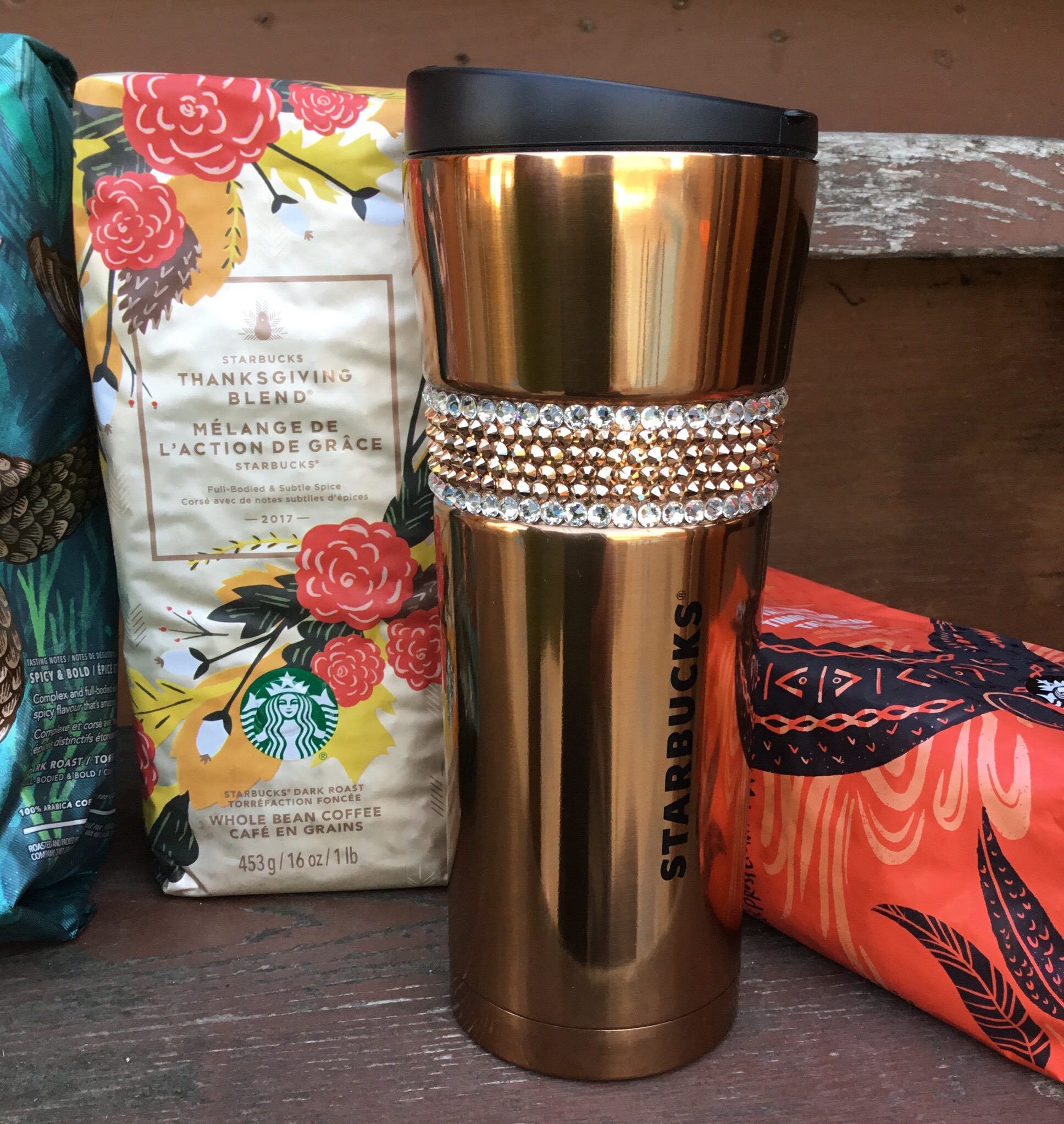 Rhinestone Thermos Cup, Stainless Steel Thermal Bottle, High-end