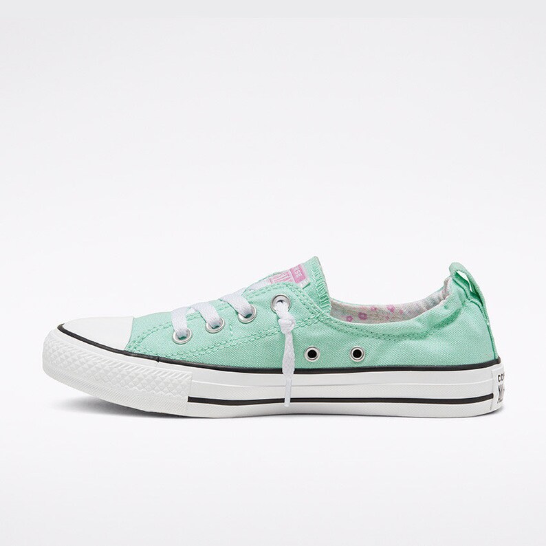 mint green converse platform