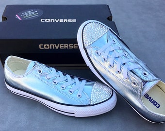 light blue sparkly converse