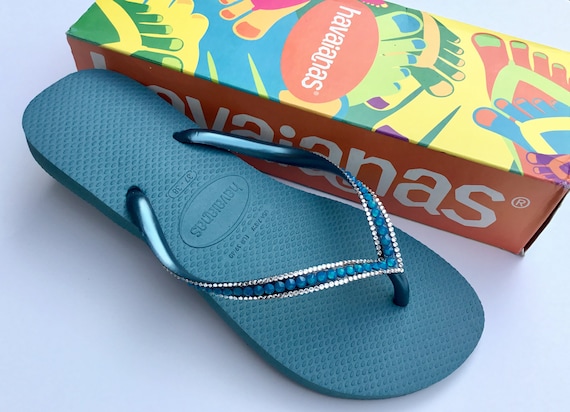 havaianas mineral blue