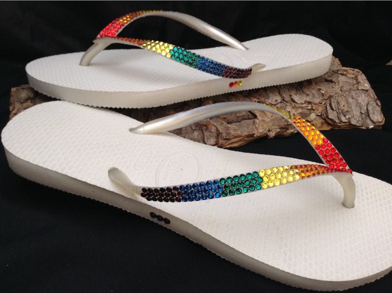 havaianas with swarovski crystals