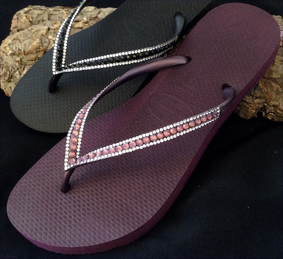purple havaianas flip flops