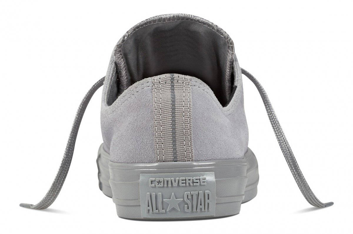 Converse Gray Dolphin Grey Silver Suede 