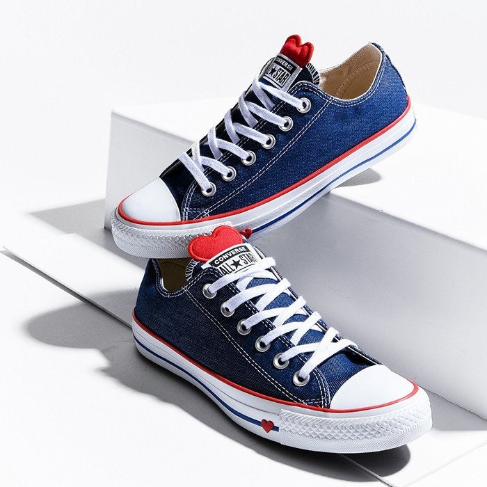 converse blue denim