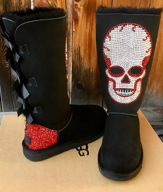 rhinestone snow boots