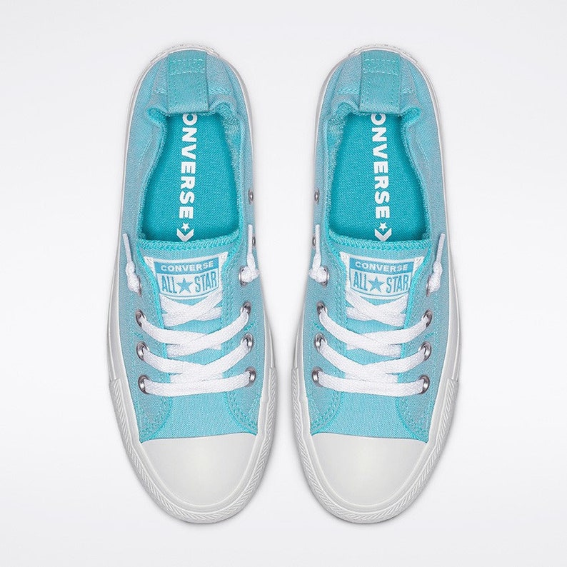Baby Blue Converse Low Top Shoreline Powder Aqua Slip on Etsy