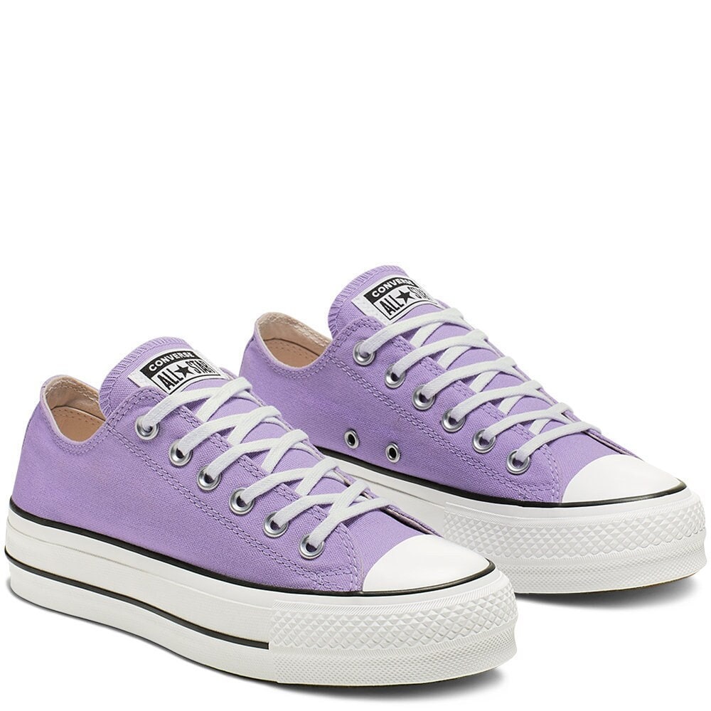 Purple Lilac Converse Platform W US8 Heels 1.5 Lift Low Club - Etsy