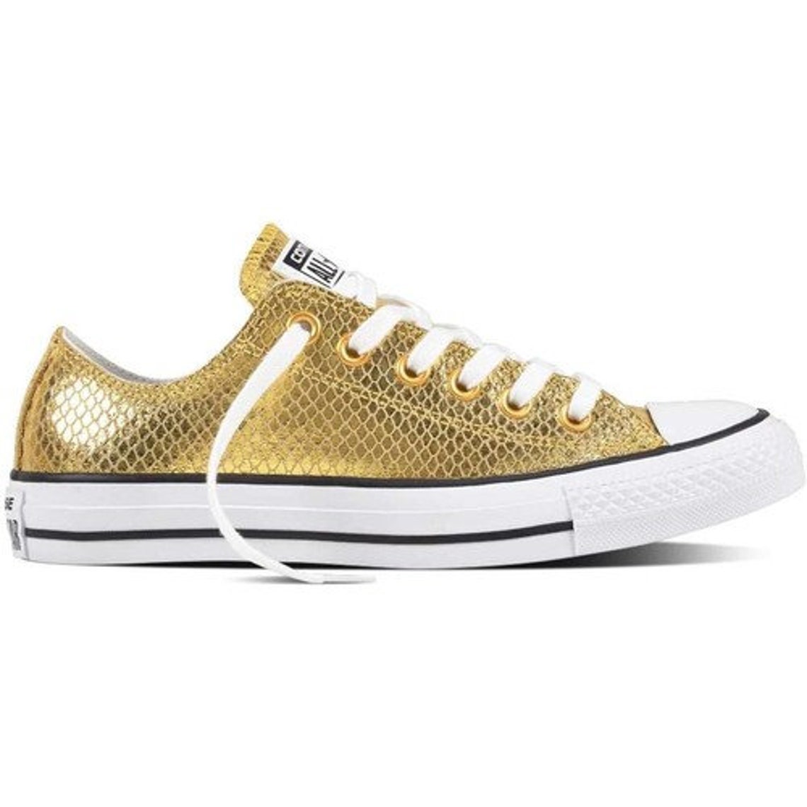 gold sparkle converse shoes