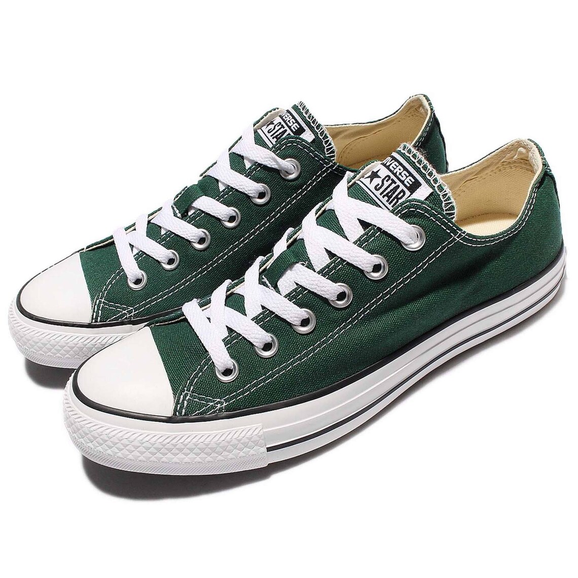 Dark Green Converse US W 8.5 Forest Hunter Low Top Bling Etsy