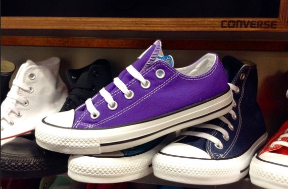 low top purple converse