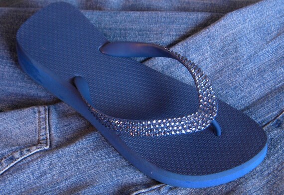 jean flip flops