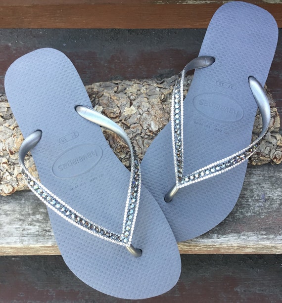 bling havaianas flip flops