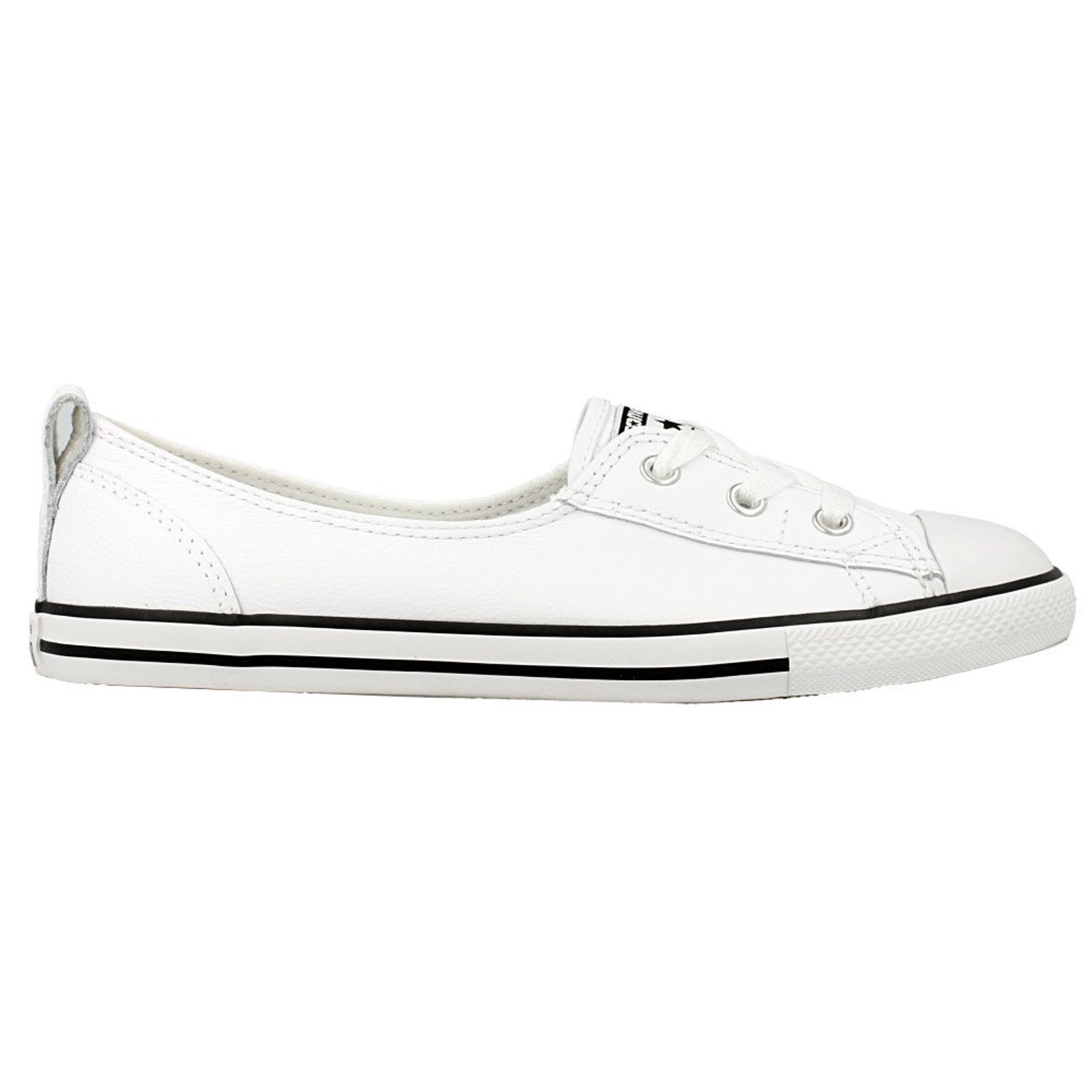 converse ballet leather white