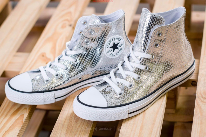 converse chuck taylor silver sparkle