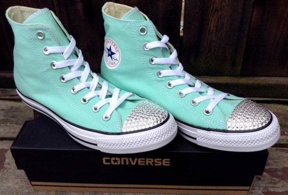 mint green converse mens