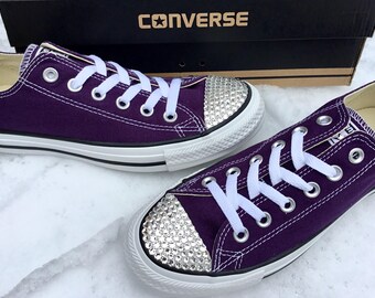 Purple Converse Low Eggplant Peel 