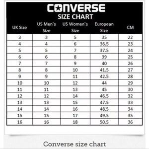 converse sizing uk