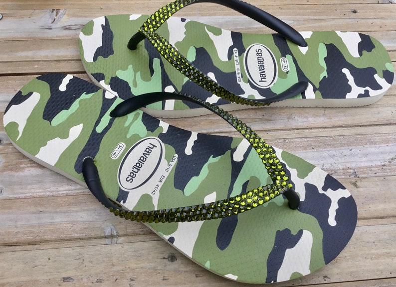 havaianas army green