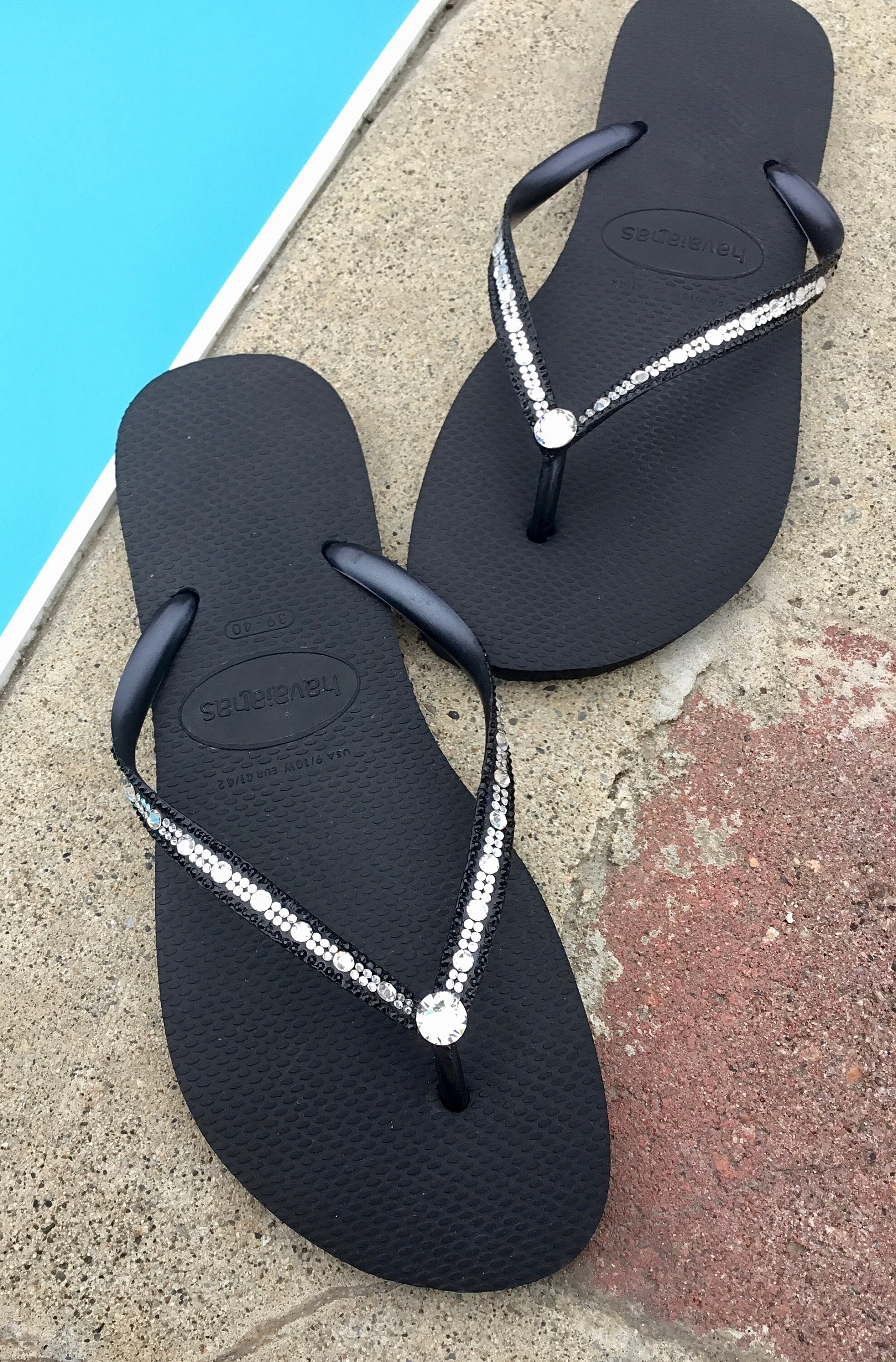 havaianas with bling