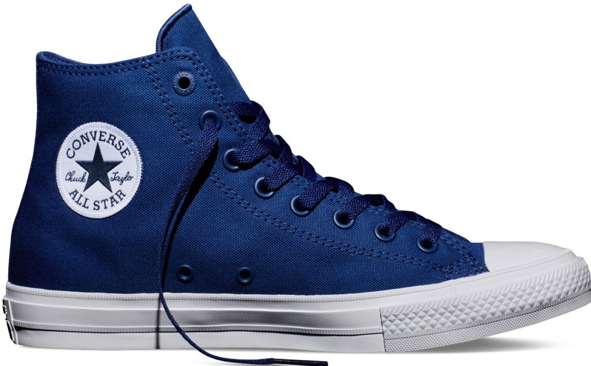 Blue Converse High Tops Mens Chuck Taylor II Navy Marine Ocean Etsy